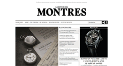 Desktop Screenshot of larevuedesmontres.com