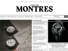 Tablet Screenshot of larevuedesmontres.com